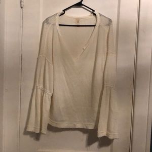Free People Bell Sleeved Thermal Top